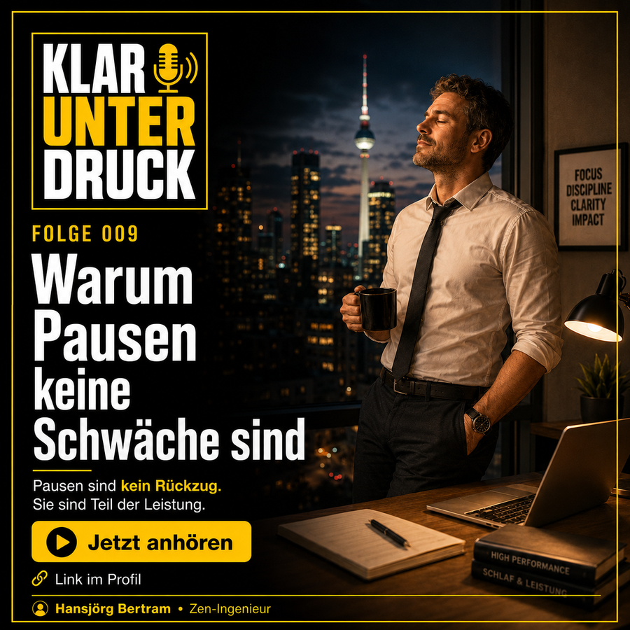Klar unter Druck Folge 09: Warum Pausen keine Schwäche sind